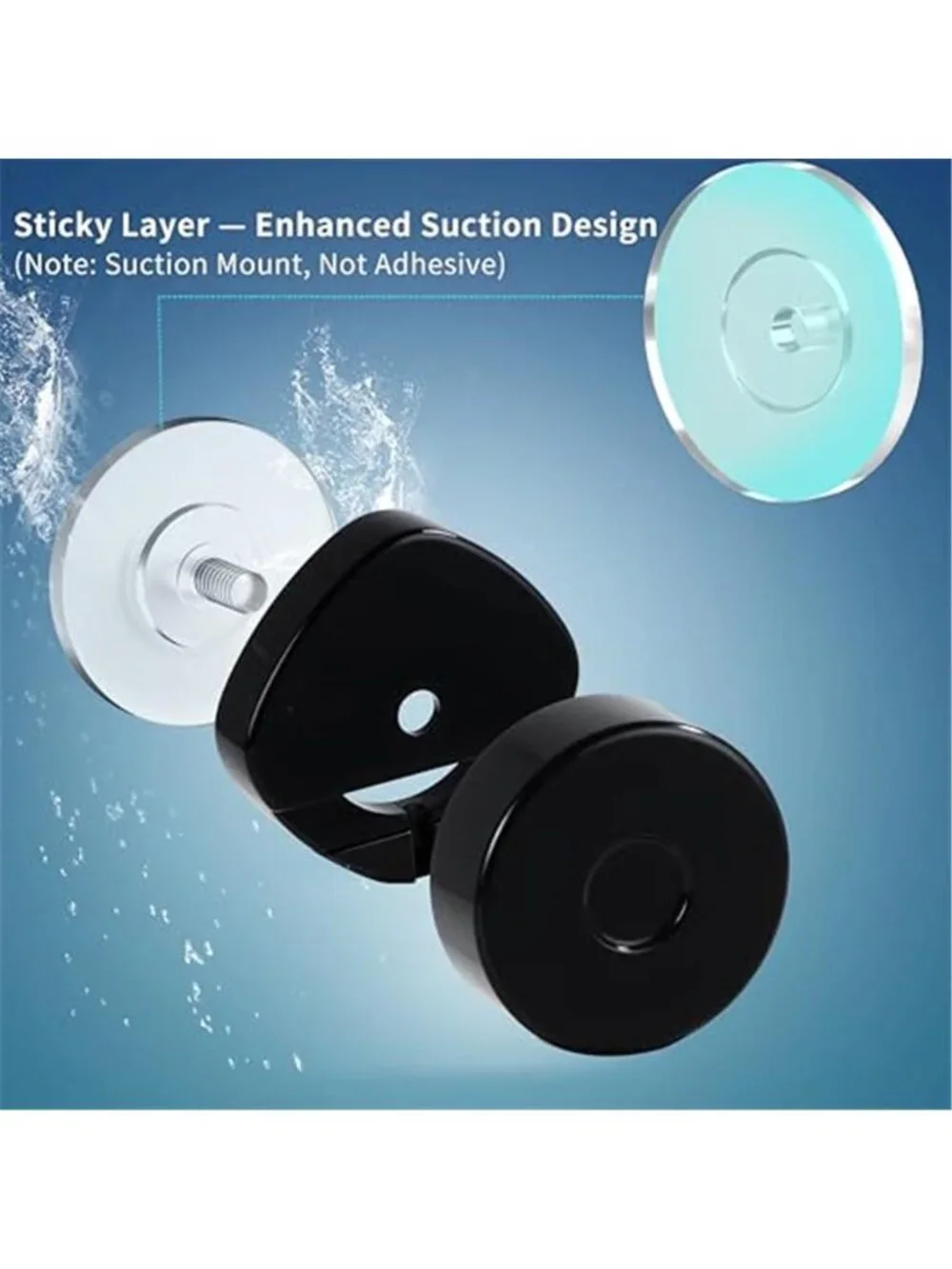 Suction Cup Shower Caddy Bathroom Organizer Rust Proof Wall Shelf No Drill Rack